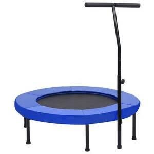 vidaXL Fitness trampoliini kahvalla ja turvatyynyllä 102 cm