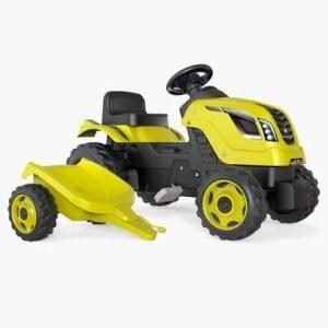 Smoby Farmer Polkutraktori + Peräkärry XL
